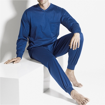 Pyjama long VN Borde  Night and Home ISAbodywear(ISAnh506)