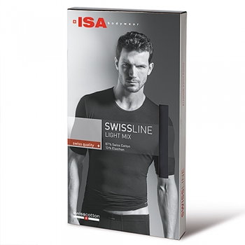 V Shirt 1/4 Arm Swiss Cotton Light Mix ISAbodywear(ISAsc314147)