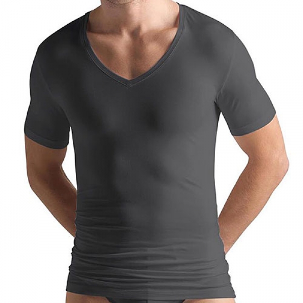 V Shirt 1/2 Arm Cotton Superior Hanro (HAsp3089)