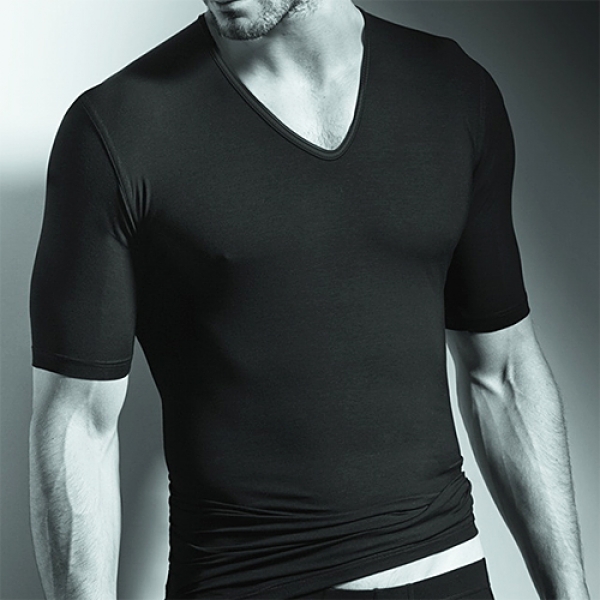 V Shirt 1/4 arm sleeve ON swiss cotton light mix ISAbodywear(ISAsc314147)